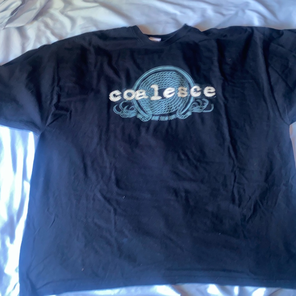 Coalesce - black printed on Gildan Heavy Cotton T-Shirt size 3XL 🌙